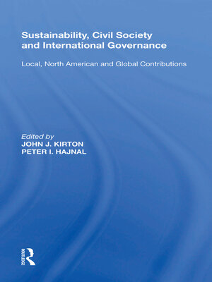cover image of Sustainability, Civil Society and International Governance